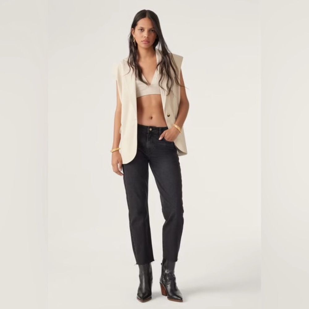 Ba&Sh Evan Straight Leg in Blackstone Jeans 26